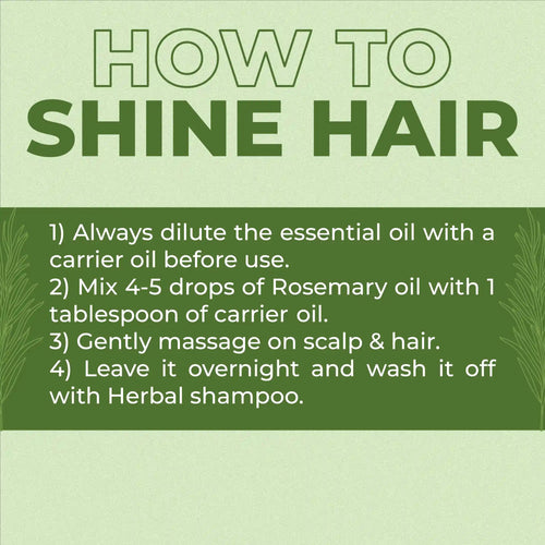 Instructions on how to use Rosemary oil for hair care
