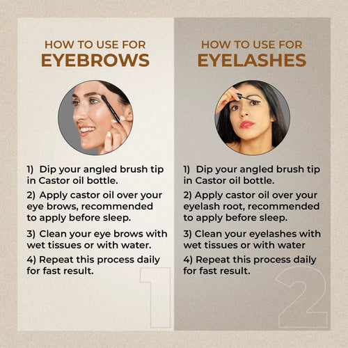 How to Use Castor Oil for Eyebrows and Eyelashes