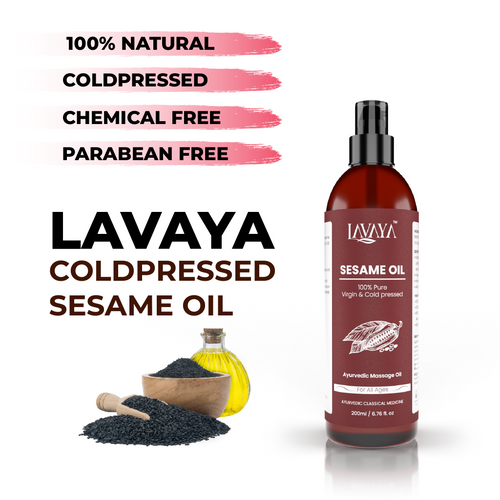 100 % Pure Ayurvedic Sesame Oil For Body Massage