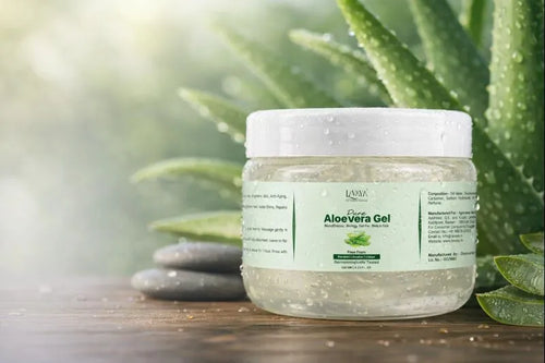 Pure Aloe Vera Gel for Hair and Skin - Natural Hydration | Lavaya