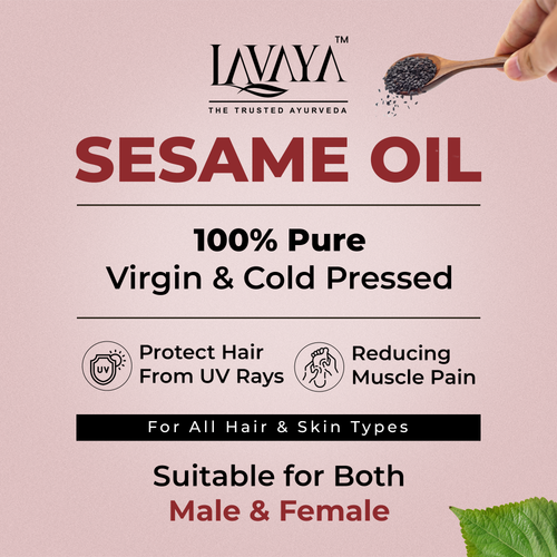 100 % Pure Ayurvedic Sesame Oil For Body Massage