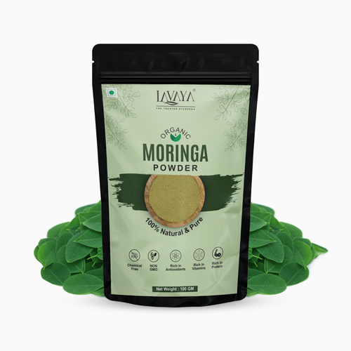 Organic Moringa Powder  – Pure Ayurvedic Superfood | General Wellness Support | 100 gm
