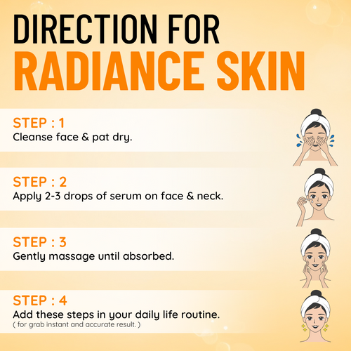 10% Vitamin C Face Serum For Radiant Skin | 10% Vitamin C + 5% Niacinamide | Lightweight Non Sticky Water-Based Serum | Ultra-Stable Vitamin C Face Serum For Men and Women | 30 Ml